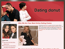 Tablet Screenshot of datingdonut.com